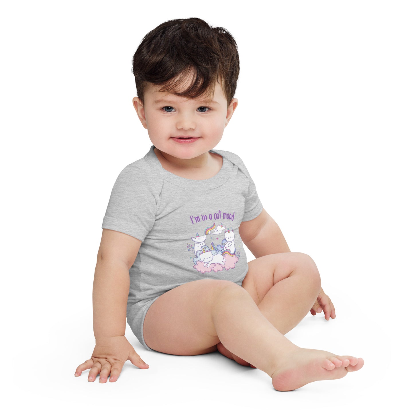 I'm in a cat mood - Baby short sleeve one piece