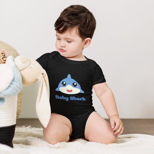 baby shark - Baby short sleeve one piece