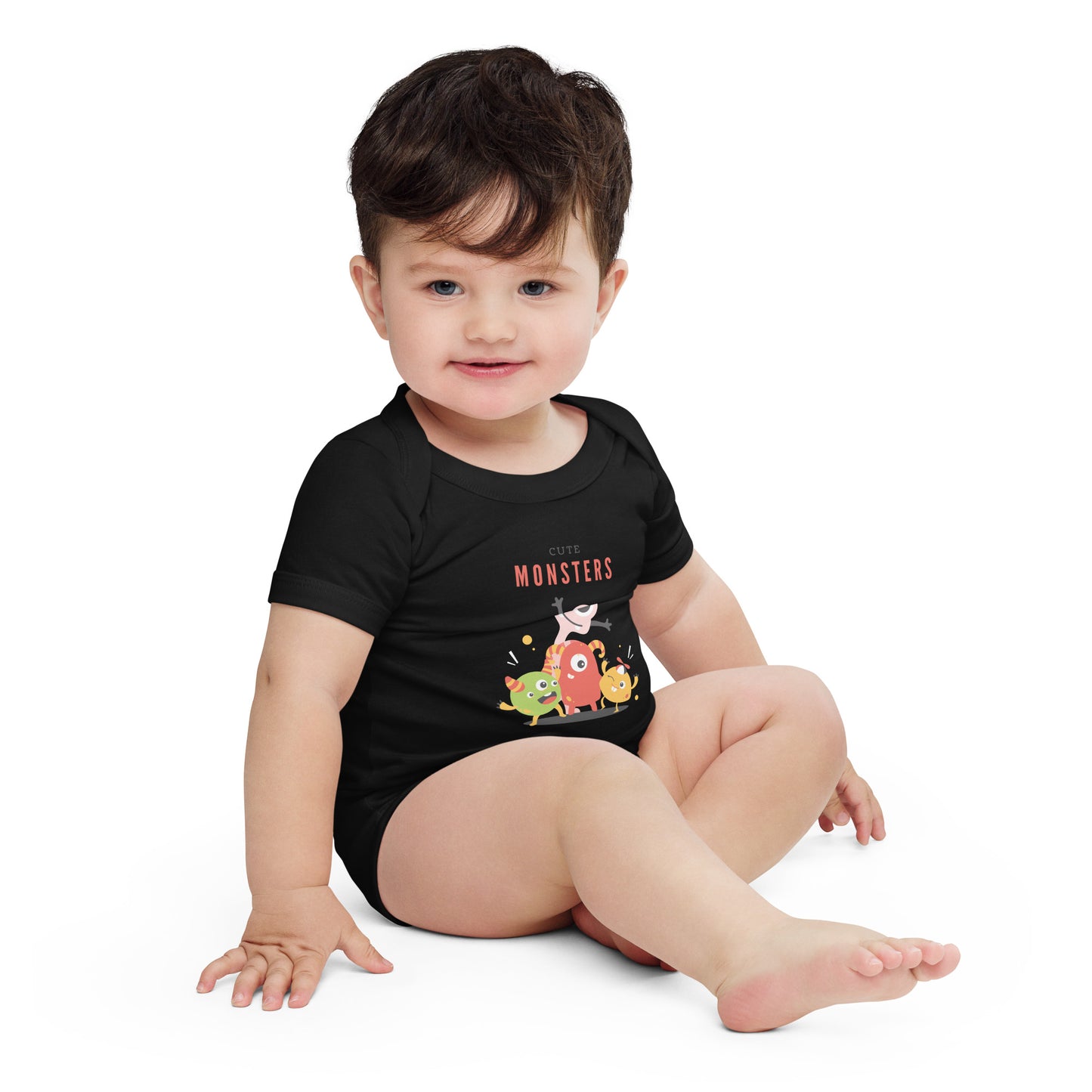 cute monsters - Baby short sleeve one piece