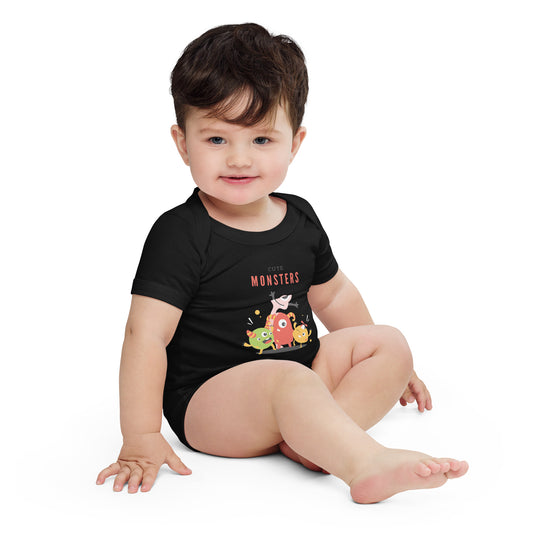 cute monsters - Baby short sleeve one piece