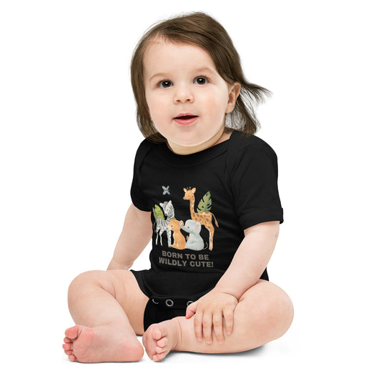 Born to be Wildly Cute! - Baby short sleeve one piece