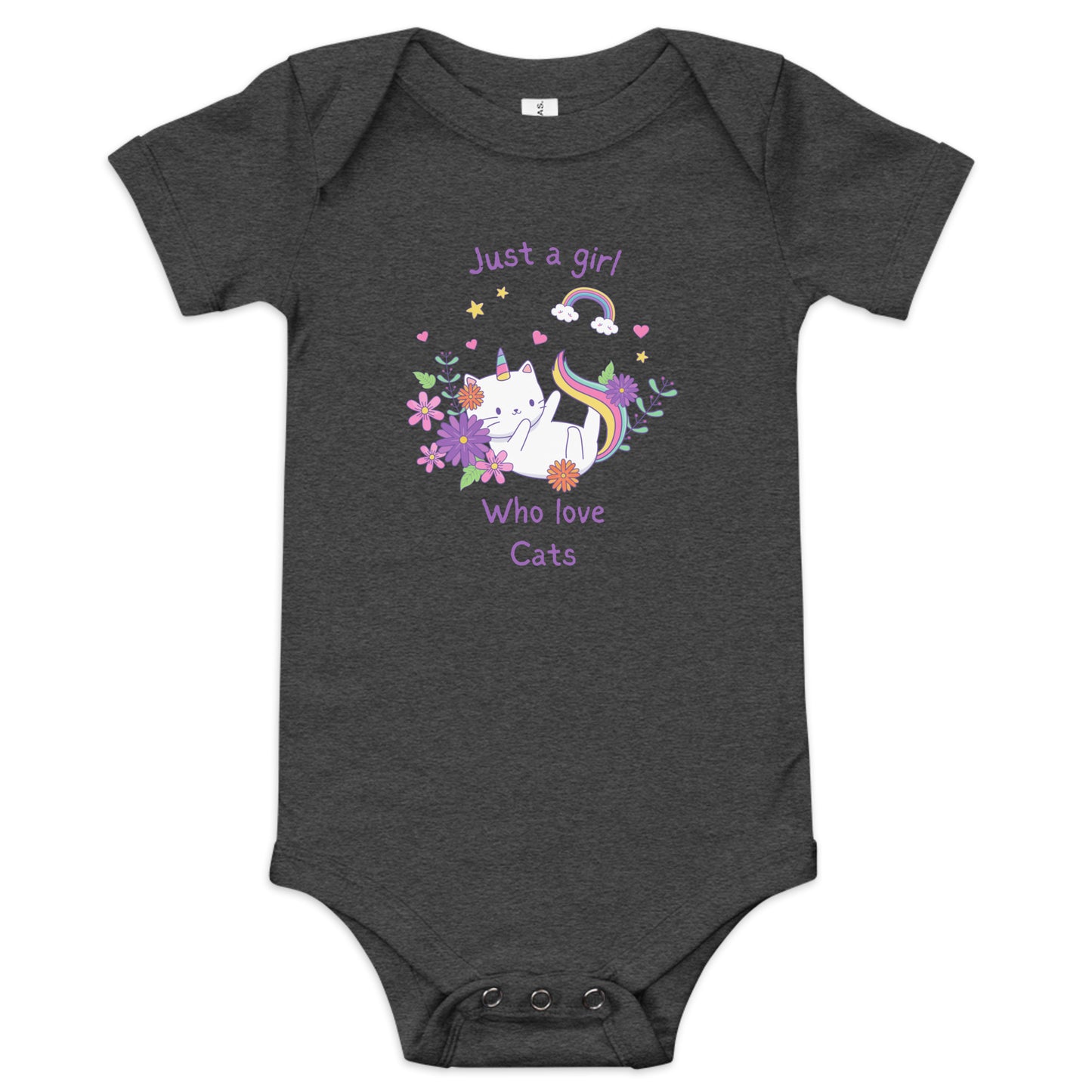 Just a girl - Baby short sleeve one piece