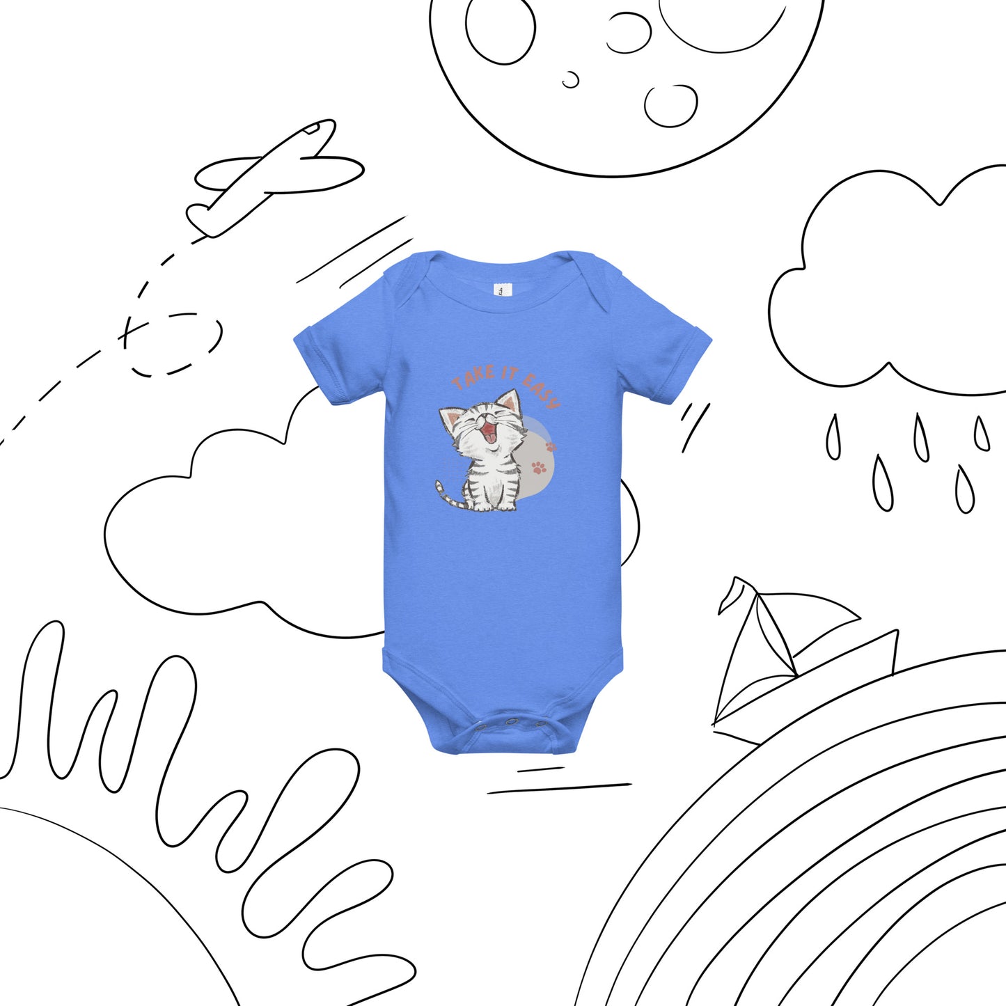 take it easy | Baby short sleeve one piece