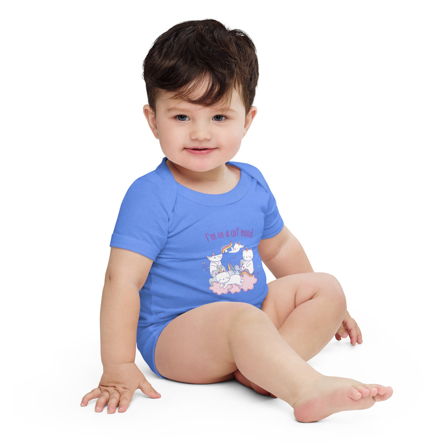 I'm in a cat mood - Baby short sleeve one piece