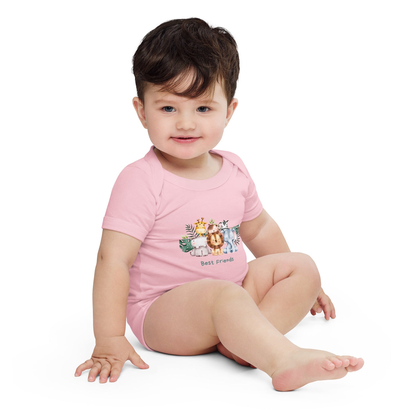 best friends | Baby short sleeve one piece