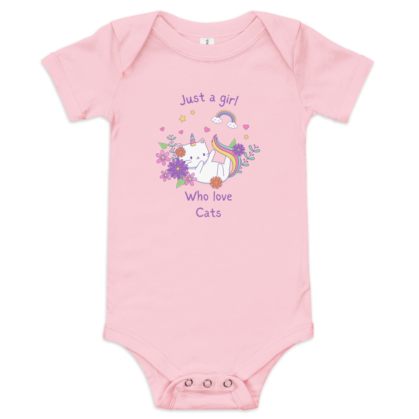 Just a girl - Baby short sleeve one piece