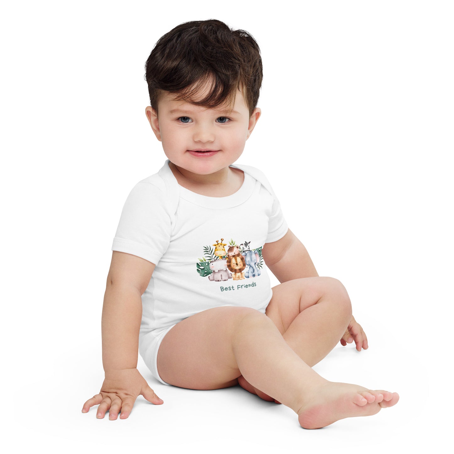 best friends | Baby short sleeve one piece
