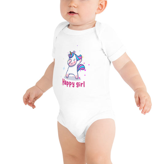 happy girl - Baby short sleeve one piece