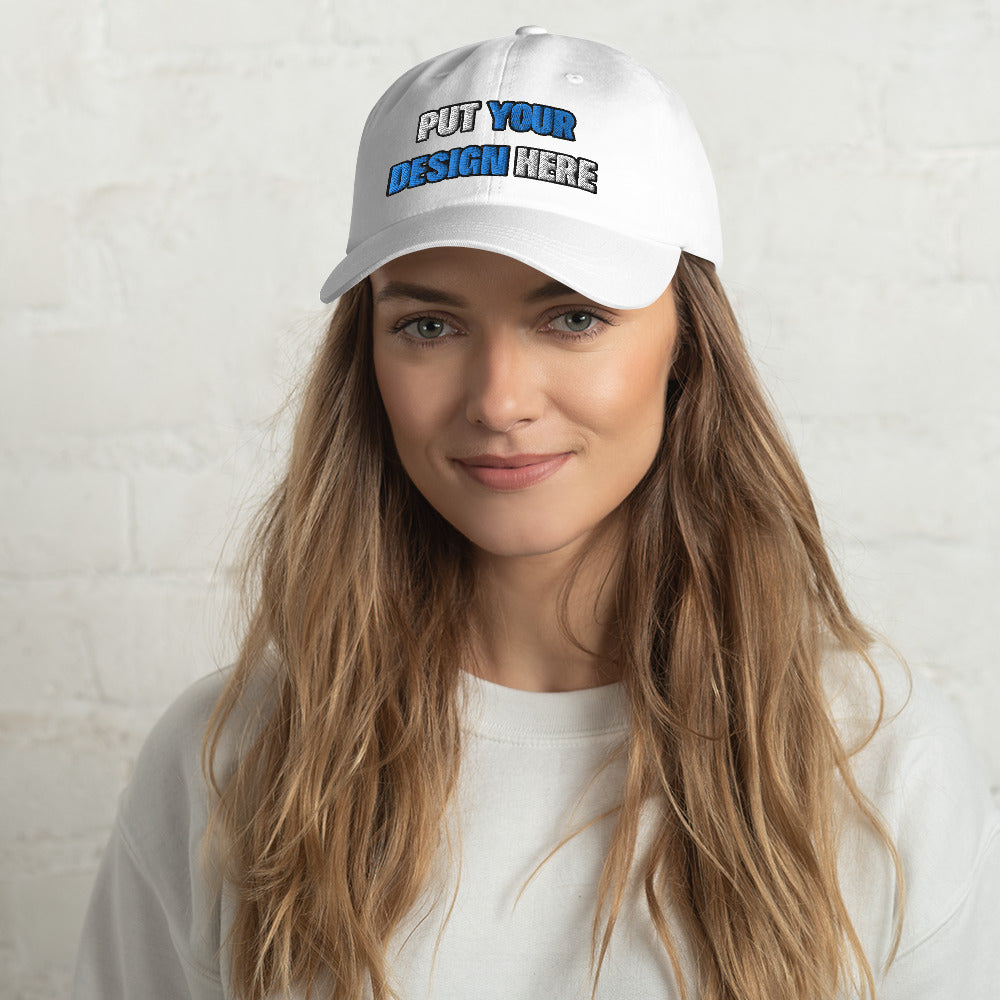 Classic Dad Hat | Yupoong 6245CM - put your design here | standard color - Flat Embroidery