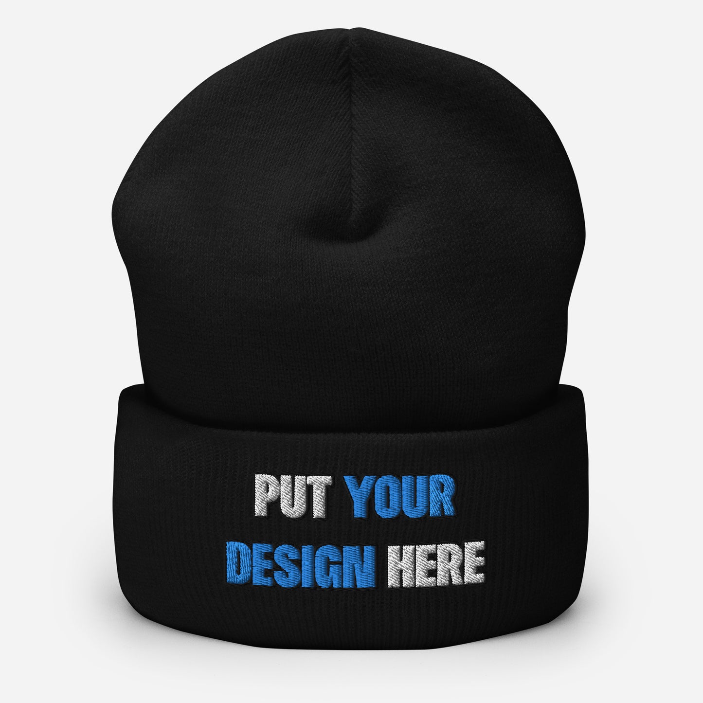 Cuffed Beanie | Yupoong 1501KC - print your design here | standard color - Flat Embroidery