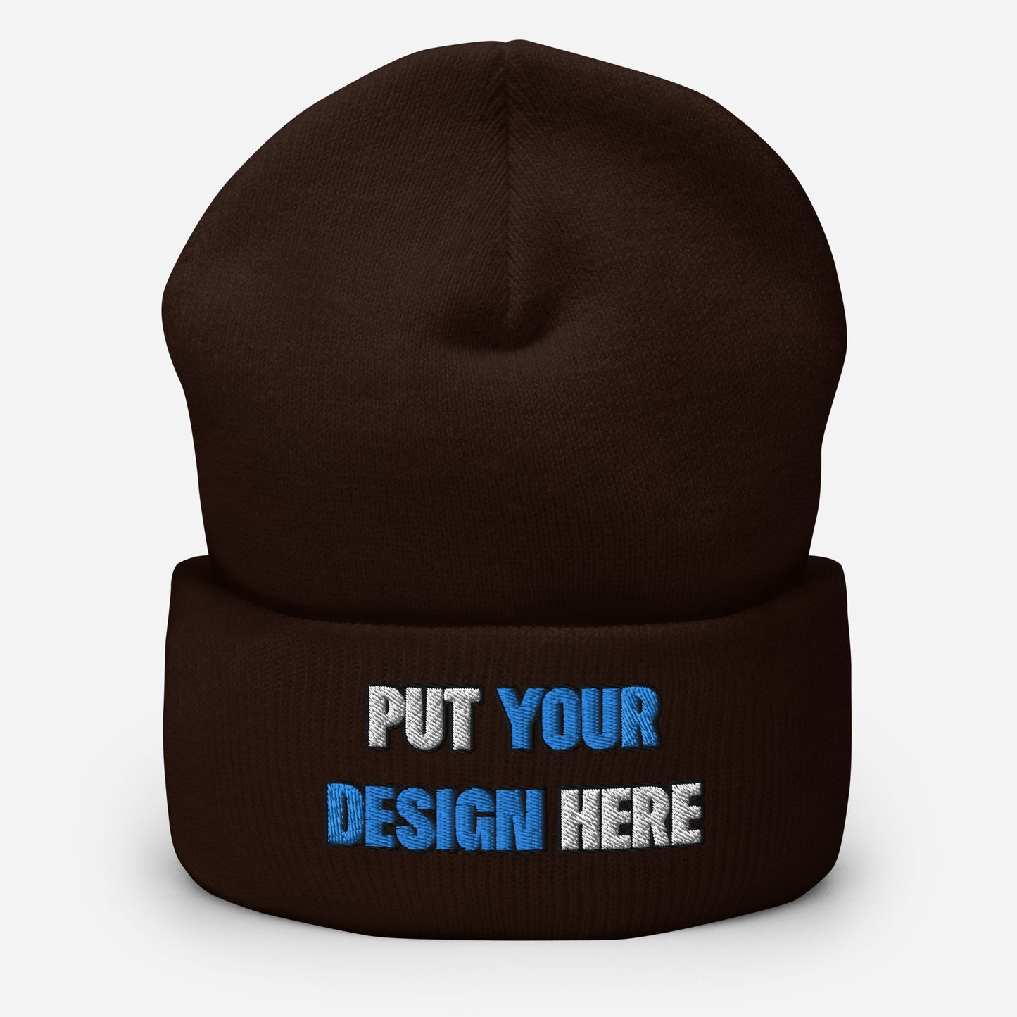 Cuffed Beanie | Yupoong 1501KC - print your design here | standard color - Flat Embroidery