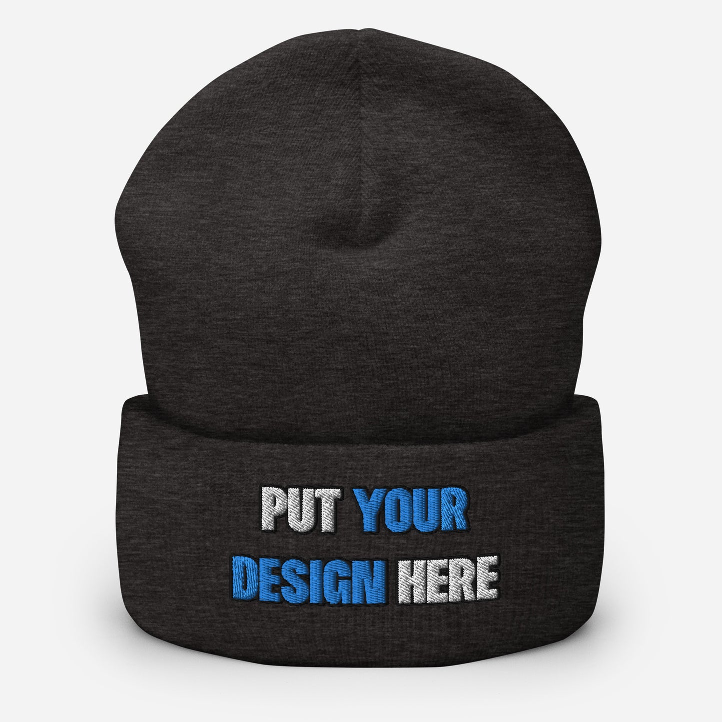 Cuffed Beanie | Yupoong 1501KC - print your design here | standard color - Flat Embroidery