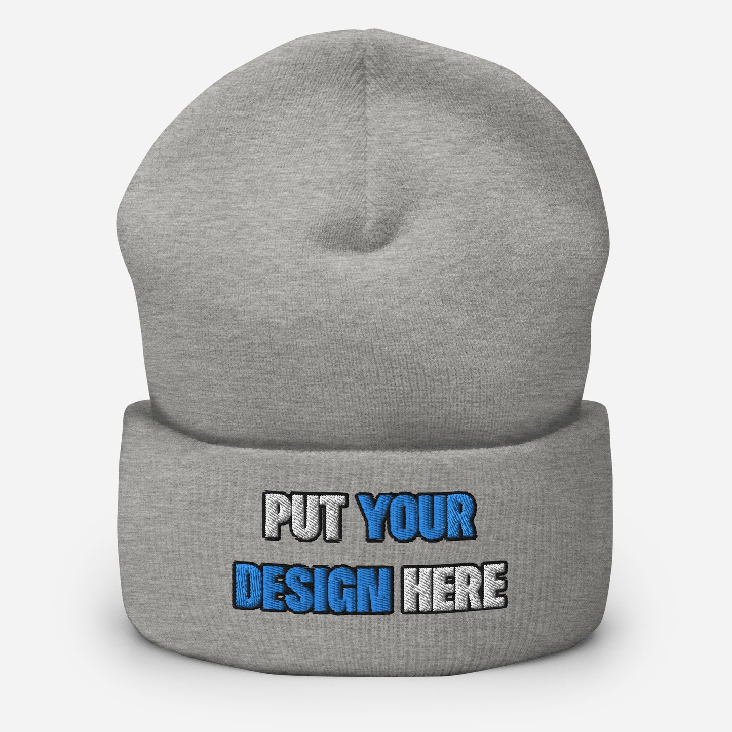 Cuffed Beanie | Yupoong 1501KC - print your design here | standard color - Flat Embroidery