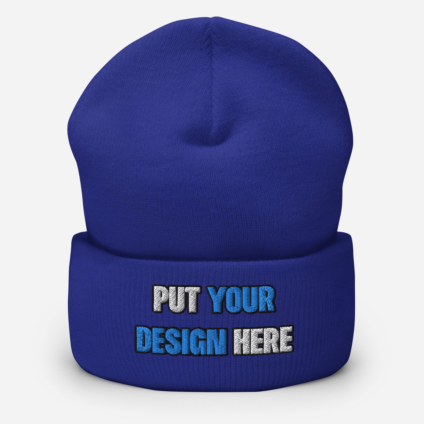 Cuffed Beanie | Yupoong 1501KC - print your design here | standard color - Flat Embroidery