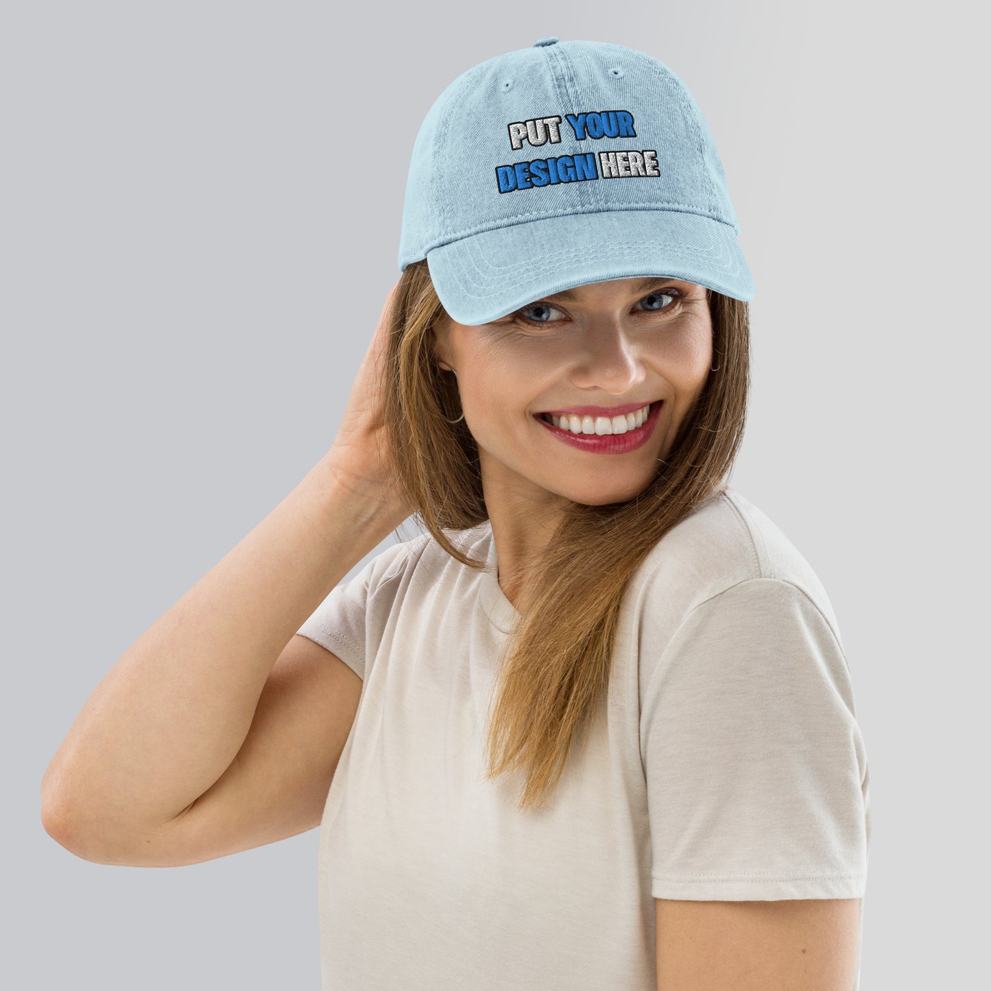 Denim Hat | Otto Cap 18-204 - put your design here | standard color - Flat Embroidery