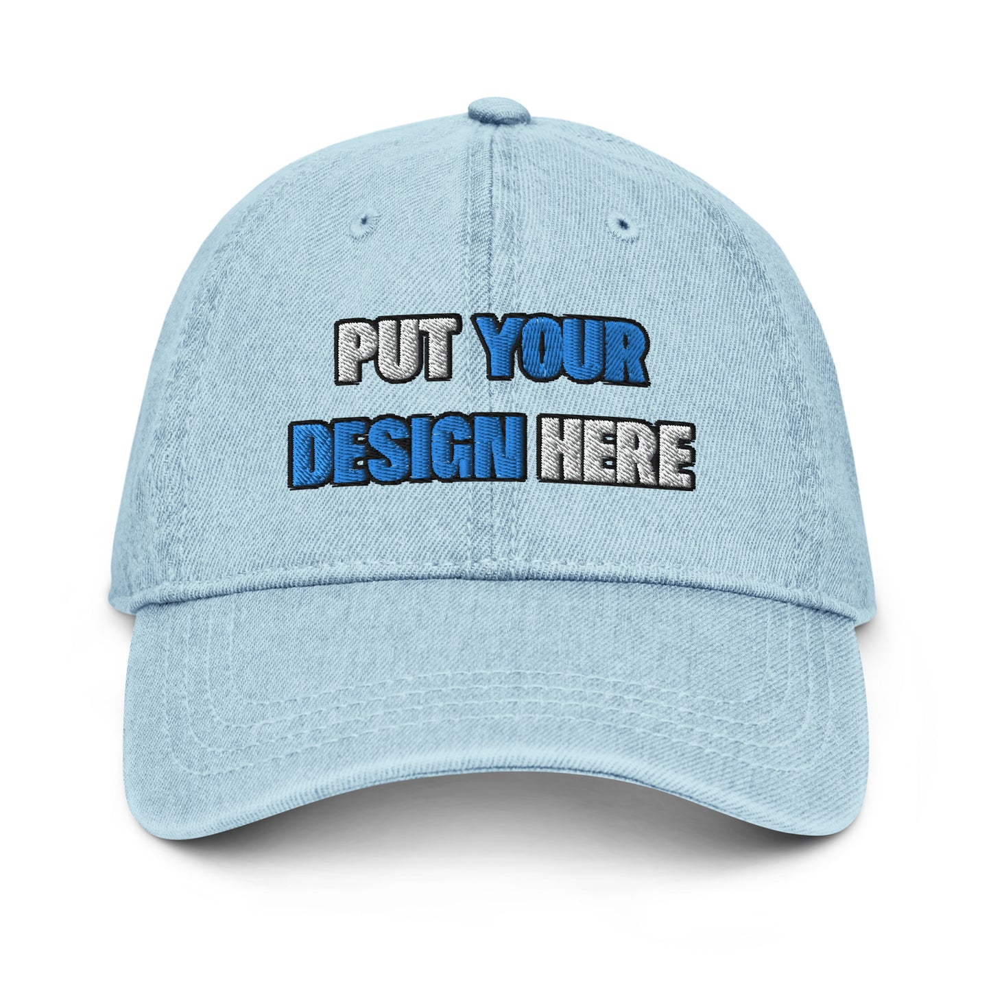 Denim Hat | Otto Cap 18-204 - put your design here | standard color - Flat Embroidery