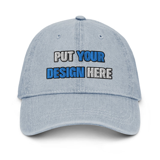 Denim Hat | Otto Cap 18-204 - put your design here | standard color - 3D Puff
