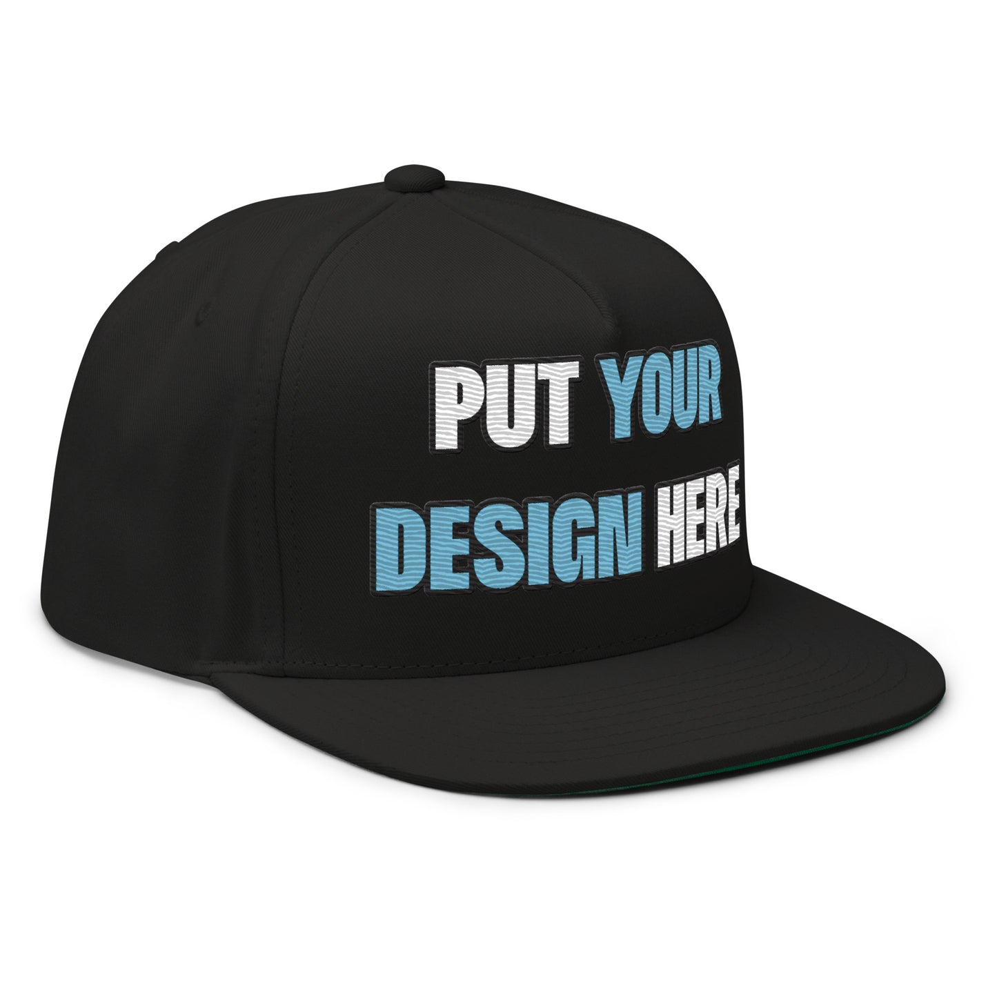 Flat Bill Cap | Yupoong 6007 - put your design here | standard color - unlimited color