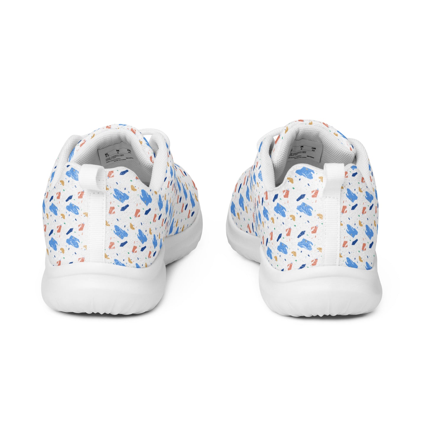 Men’s athletic shoes  - Colorful terrazzo pattern design - print on demand