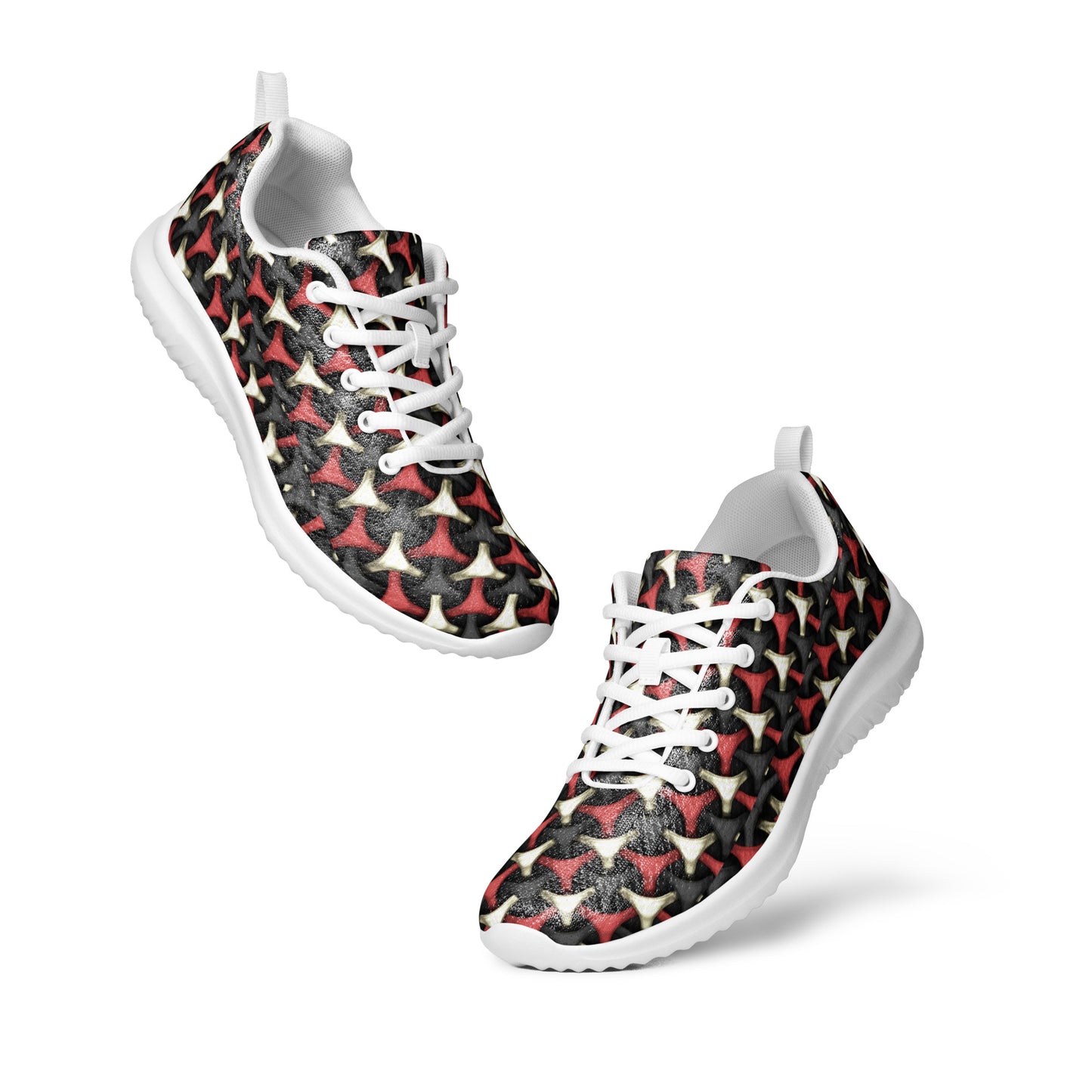 Men’s athletic shoes - Flat cutout collage pattern - print on demand