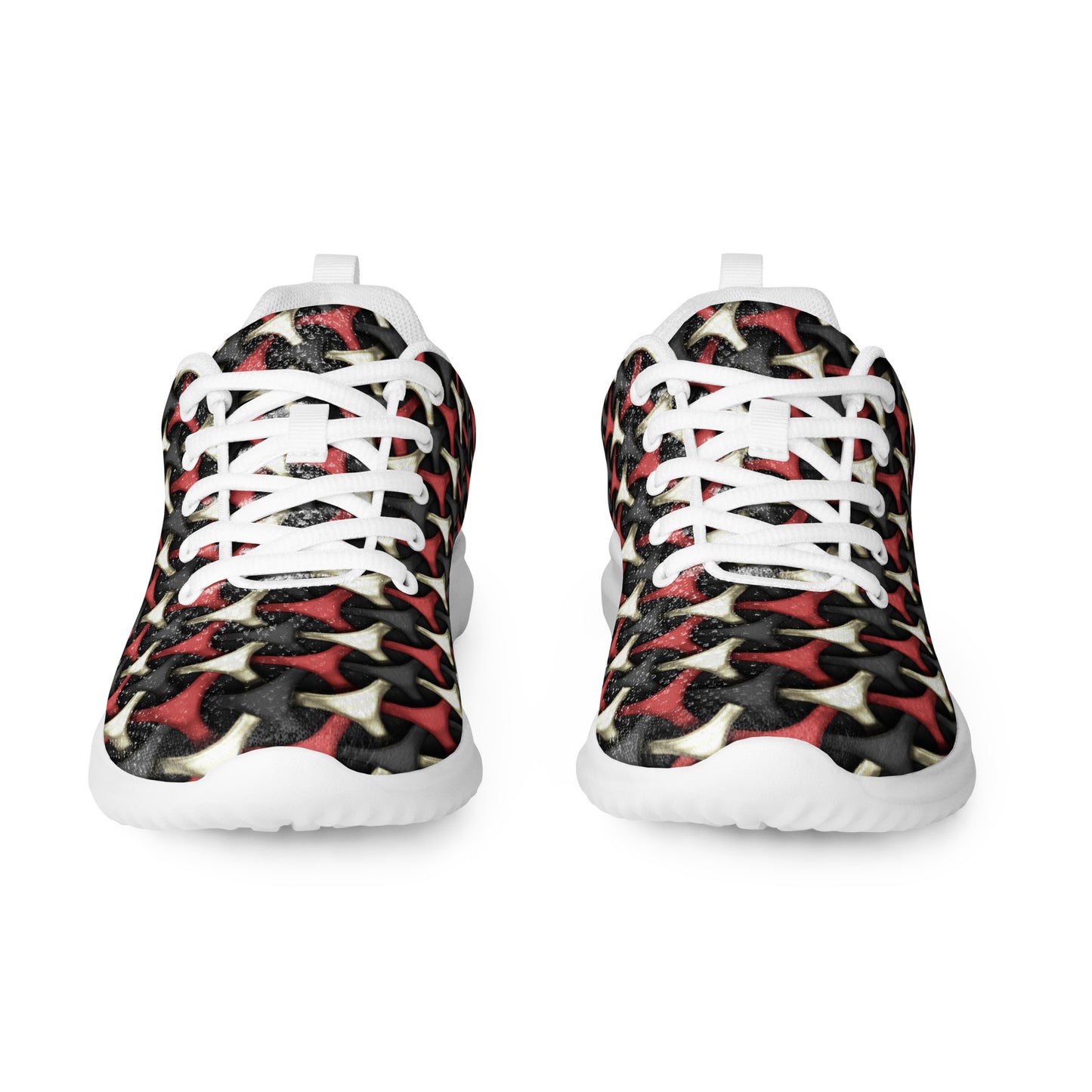 Men’s athletic shoes - Flat cutout collage pattern - print on demand