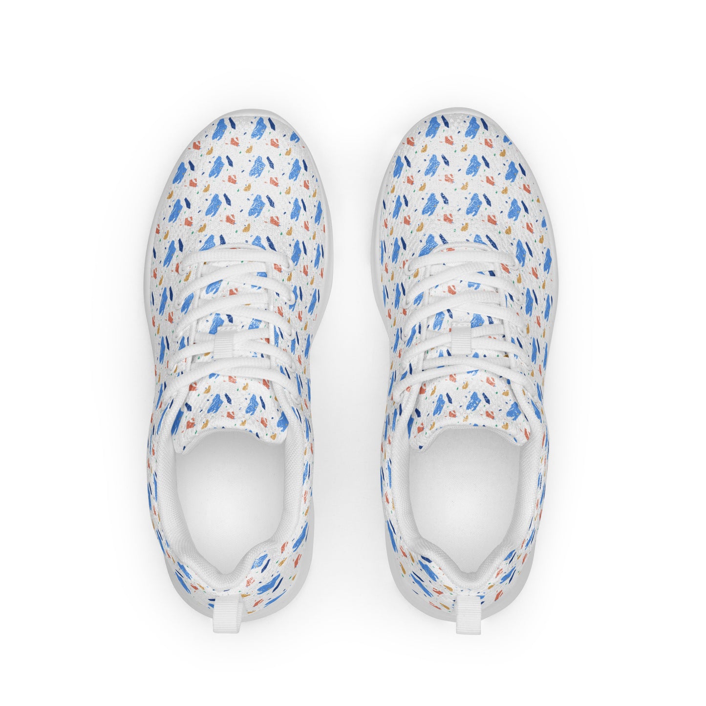Men’s athletic shoes  - Colorful terrazzo pattern design - print on demand