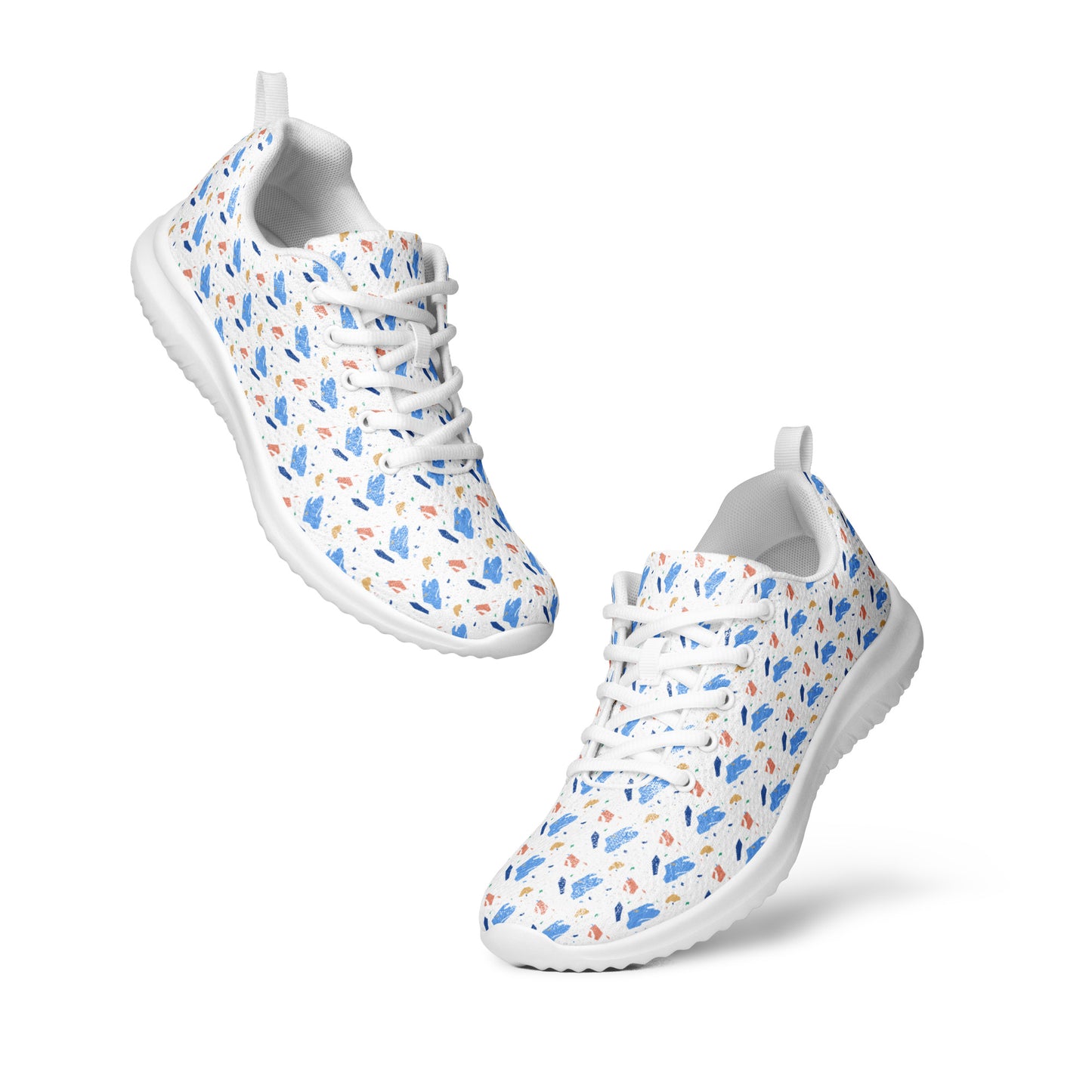 Men’s athletic shoes  - Colorful terrazzo pattern design - print on demand