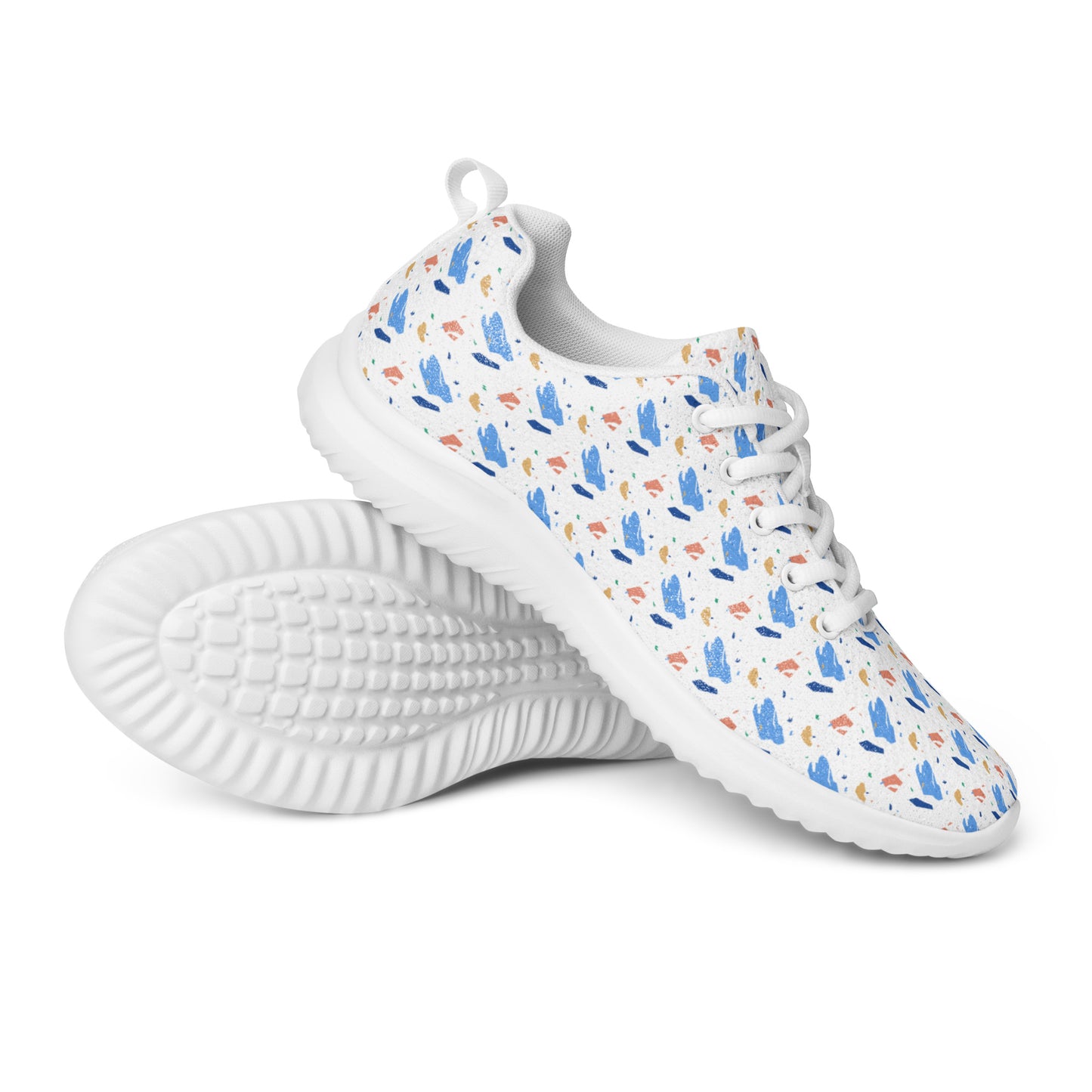 Men’s athletic shoes  - Colorful terrazzo pattern design - print on demand