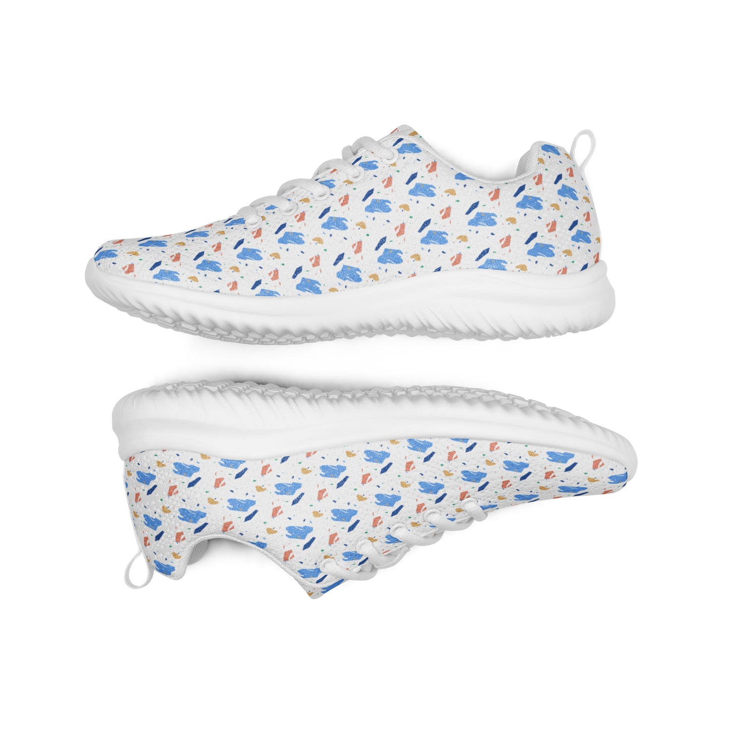 Men’s athletic shoes  - Colorful terrazzo pattern design - print on demand