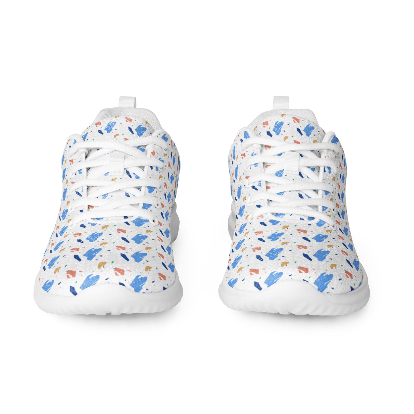 Men’s athletic shoes  - Colorful terrazzo pattern design - print on demand