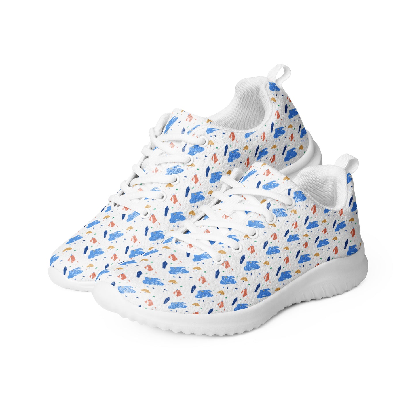 Men’s athletic shoes  - Colorful terrazzo pattern design - print on demand