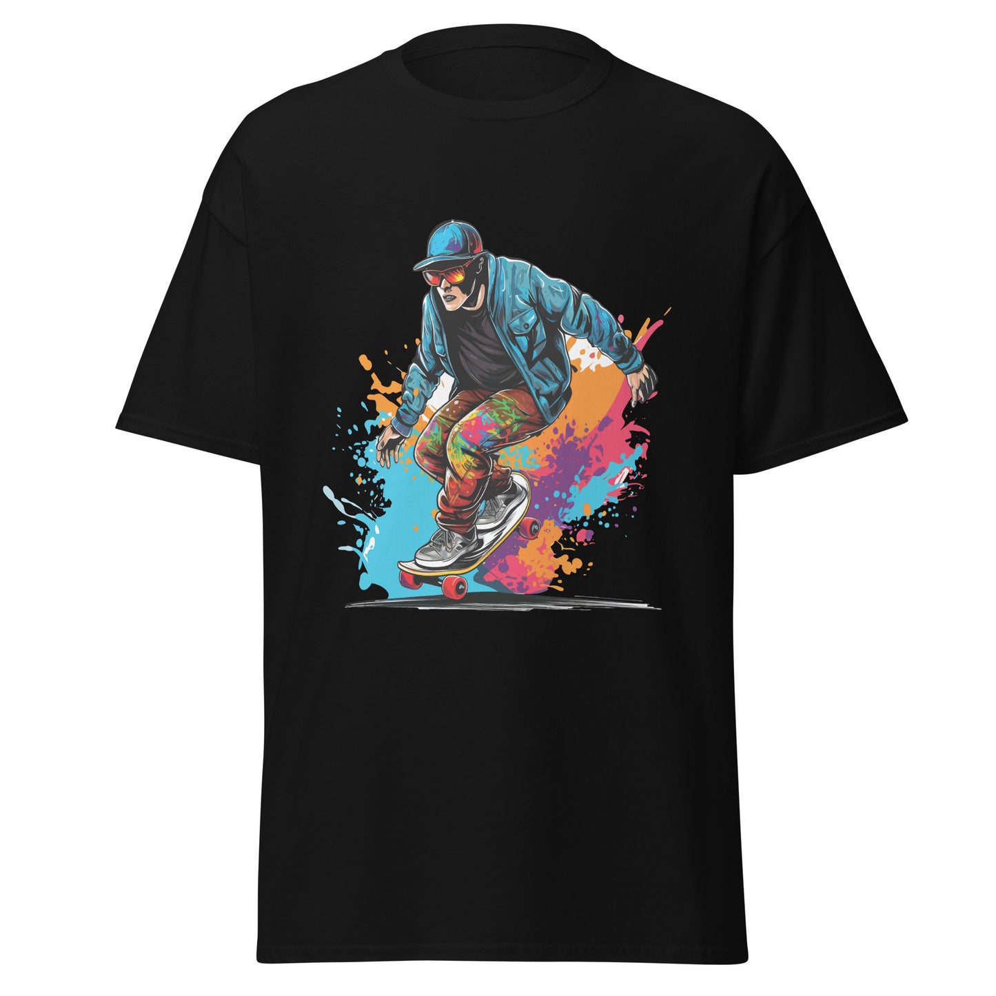 Men's classic tee |  skateboard  | moods print