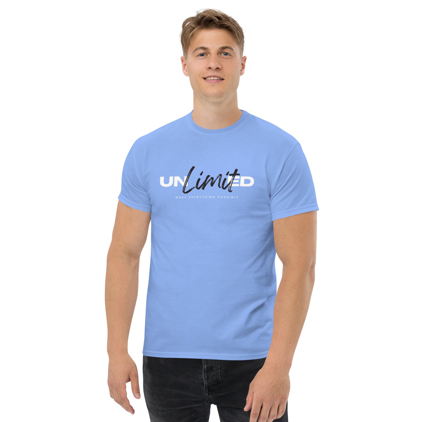 Men's classic tee | unlimited make everything possible | print on demand