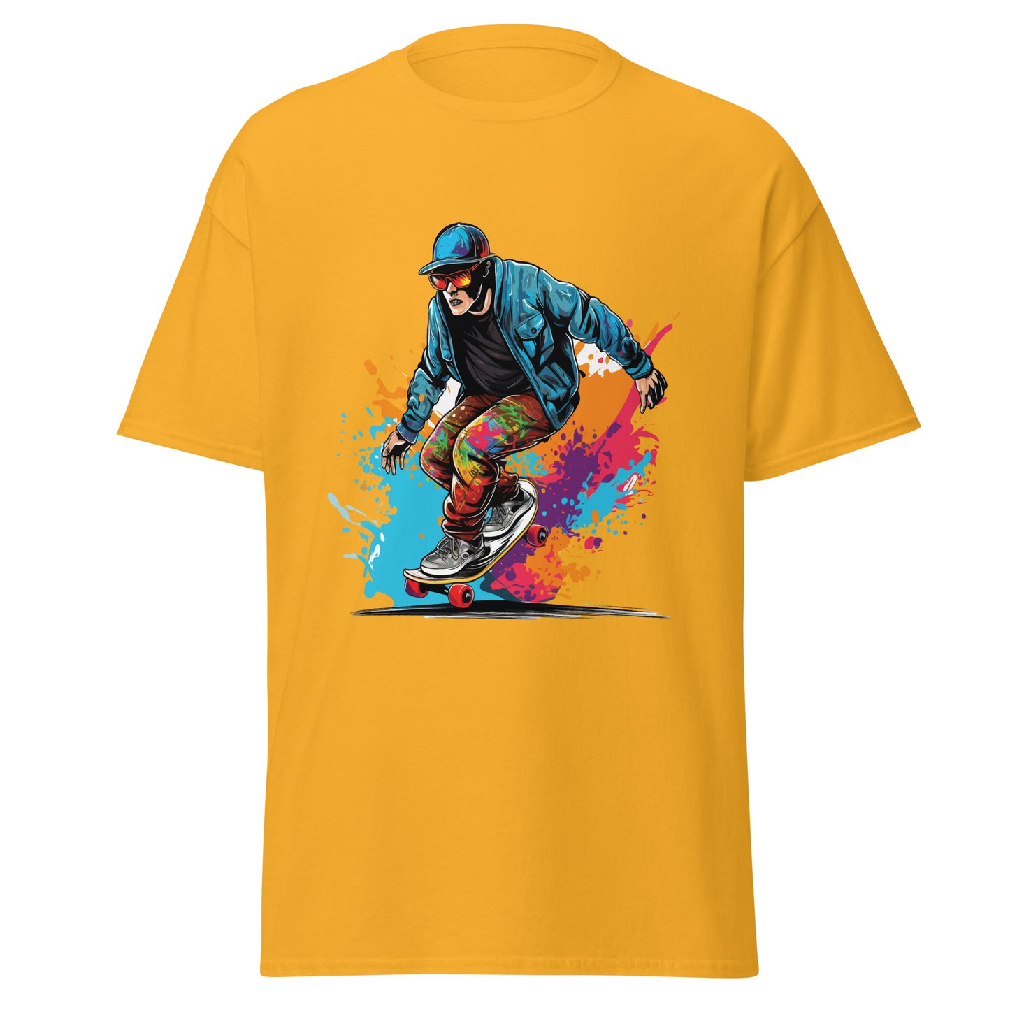 Men's classic tee |  skateboard  | moods print