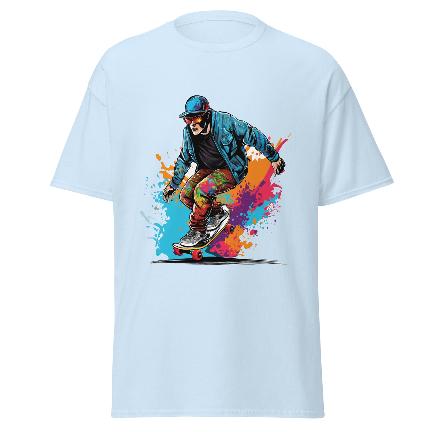 Men's classic tee |  skateboard  | moods print