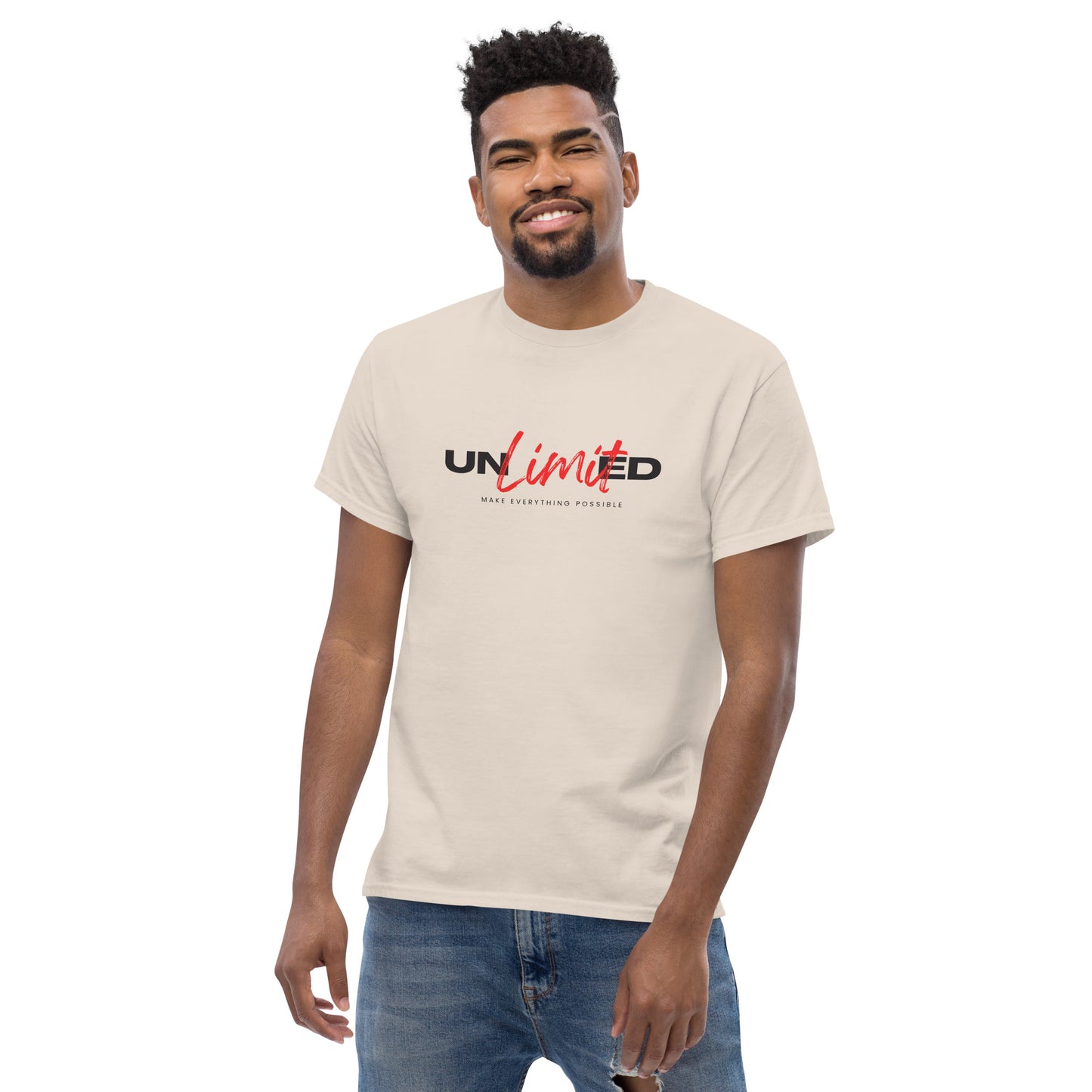 Men's classic tee  | unlimited make everything possible | print on demand