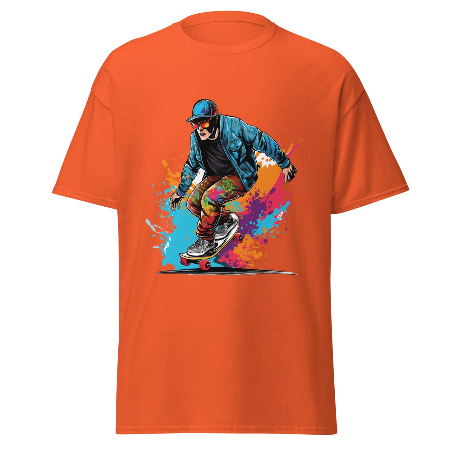 Men's classic tee |  skateboard  | moods print