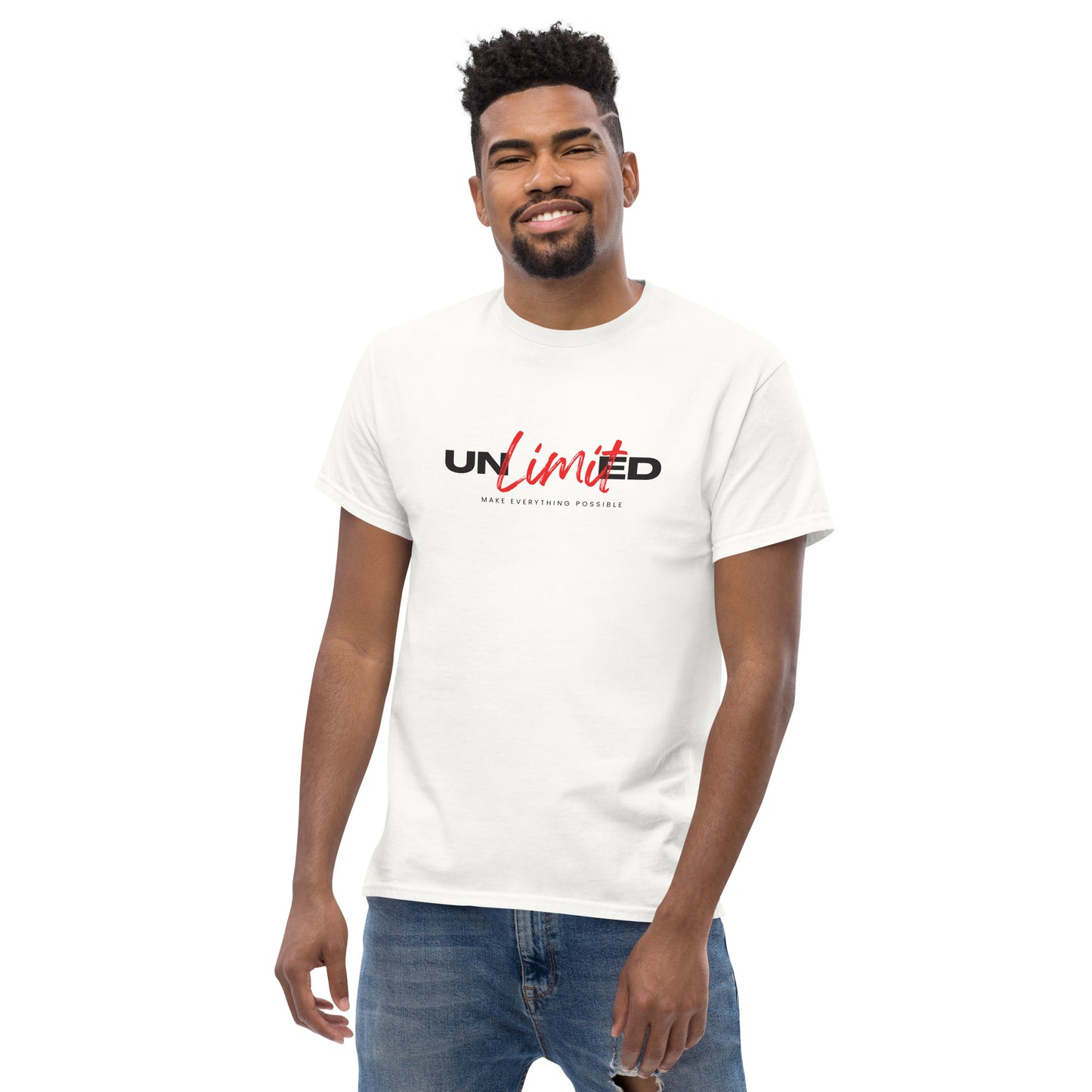 Men's classic tee  | unlimited make everything possible | print on demand