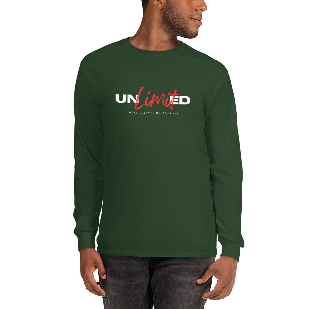 Men’s Long Sleeve Shirt  | unlimited make everything possible | print on demand