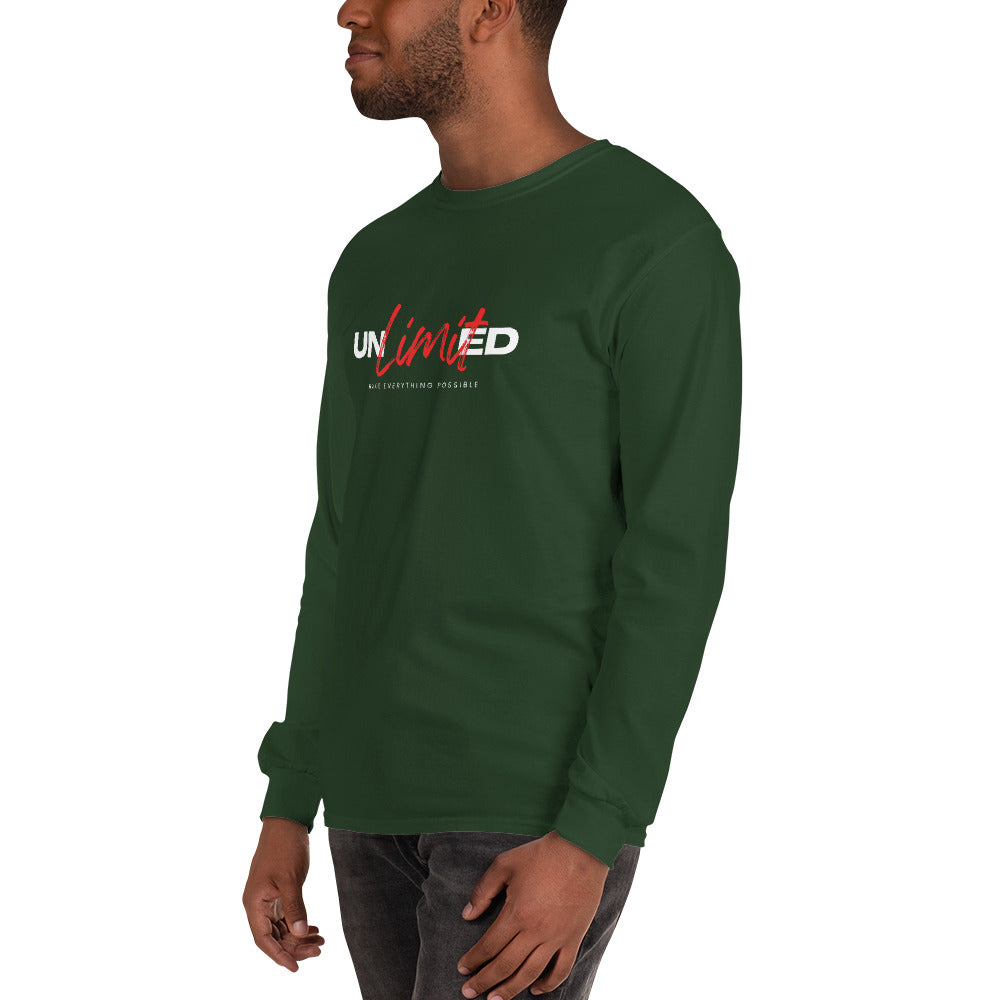 Men’s Long Sleeve Shirt  | unlimited make everything possible | print on demand