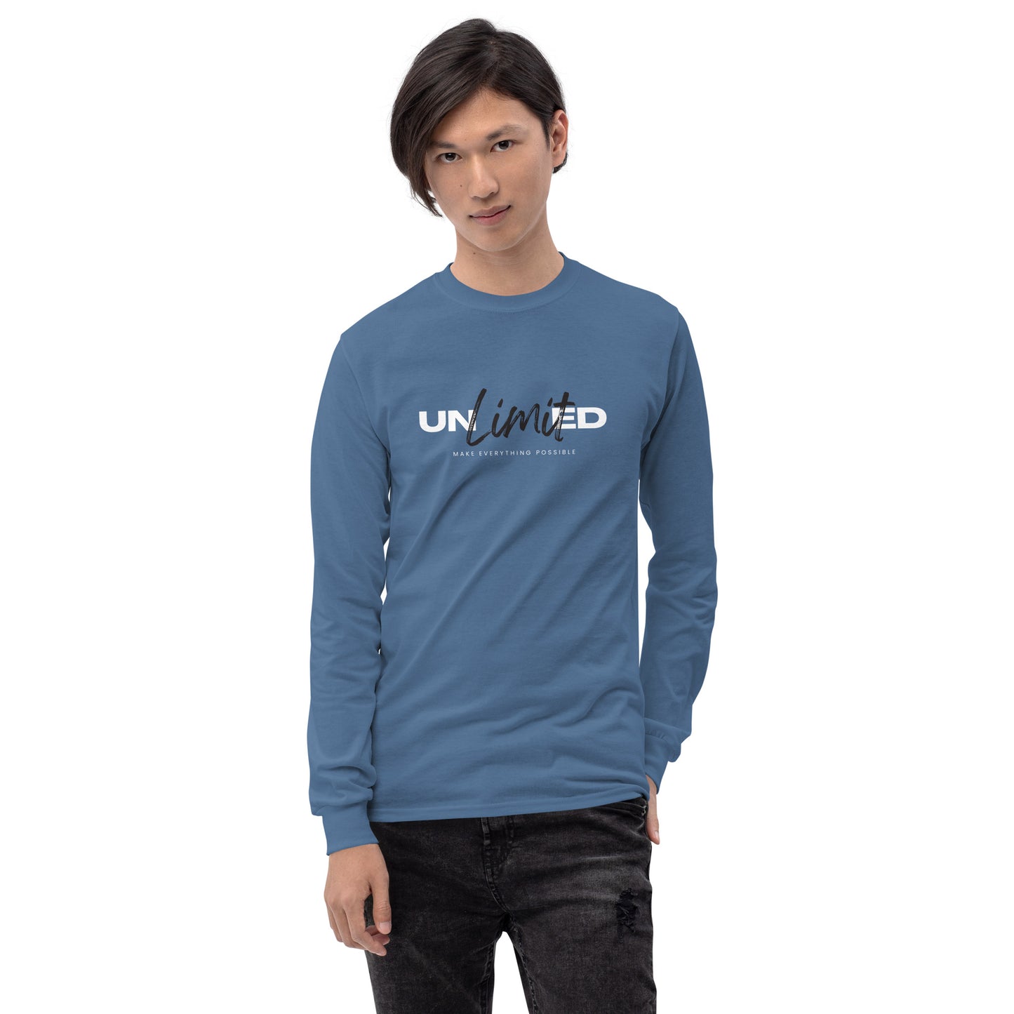 Men’s Long Sleeve Shirt  | unlimited make everything possible | print on demand