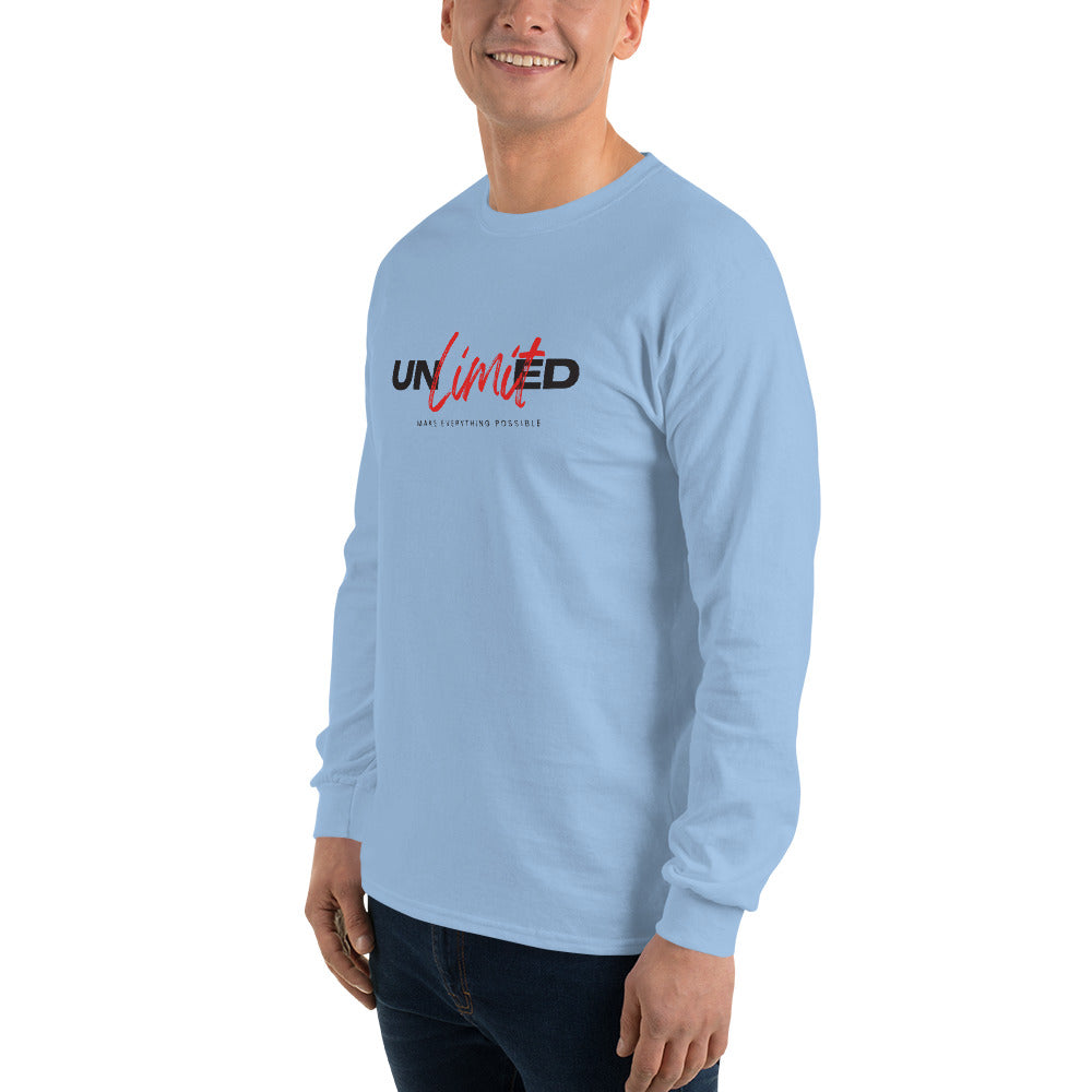 Men’s Long Sleeve Shirt  | unlimited make everything possible | print on demand