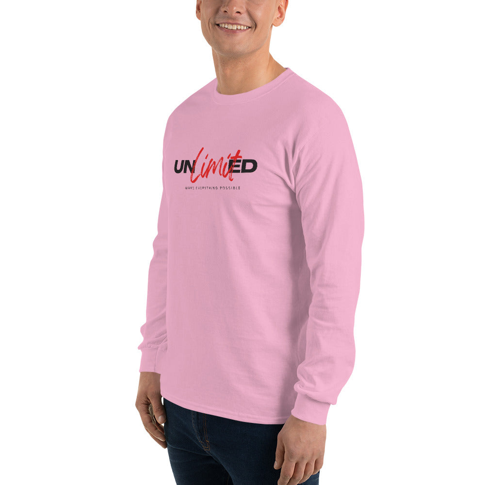 Men’s Long Sleeve Shirt  | unlimited make everything possible | print on demand