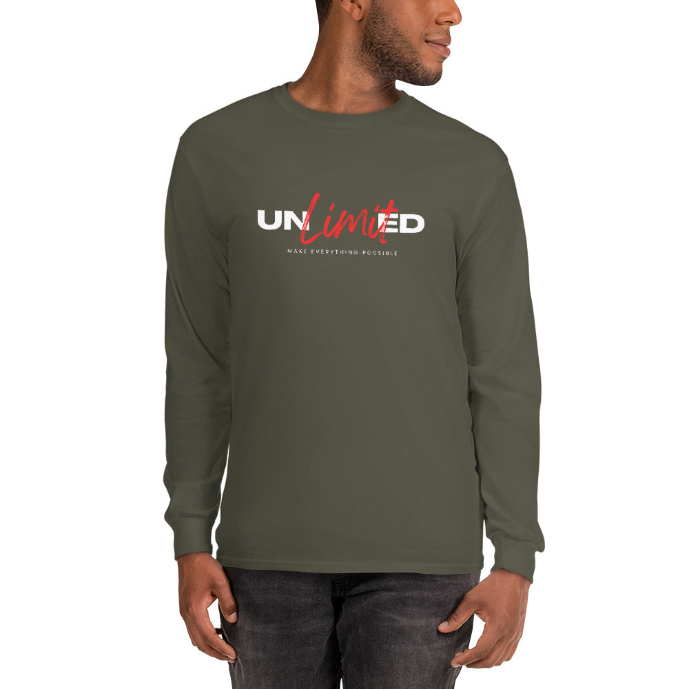 Men’s Long Sleeve Shirt  | unlimited make everything possible | print on demand