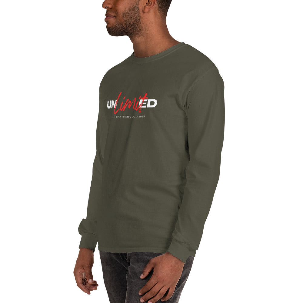 Men’s Long Sleeve Shirt  | unlimited make everything possible | print on demand