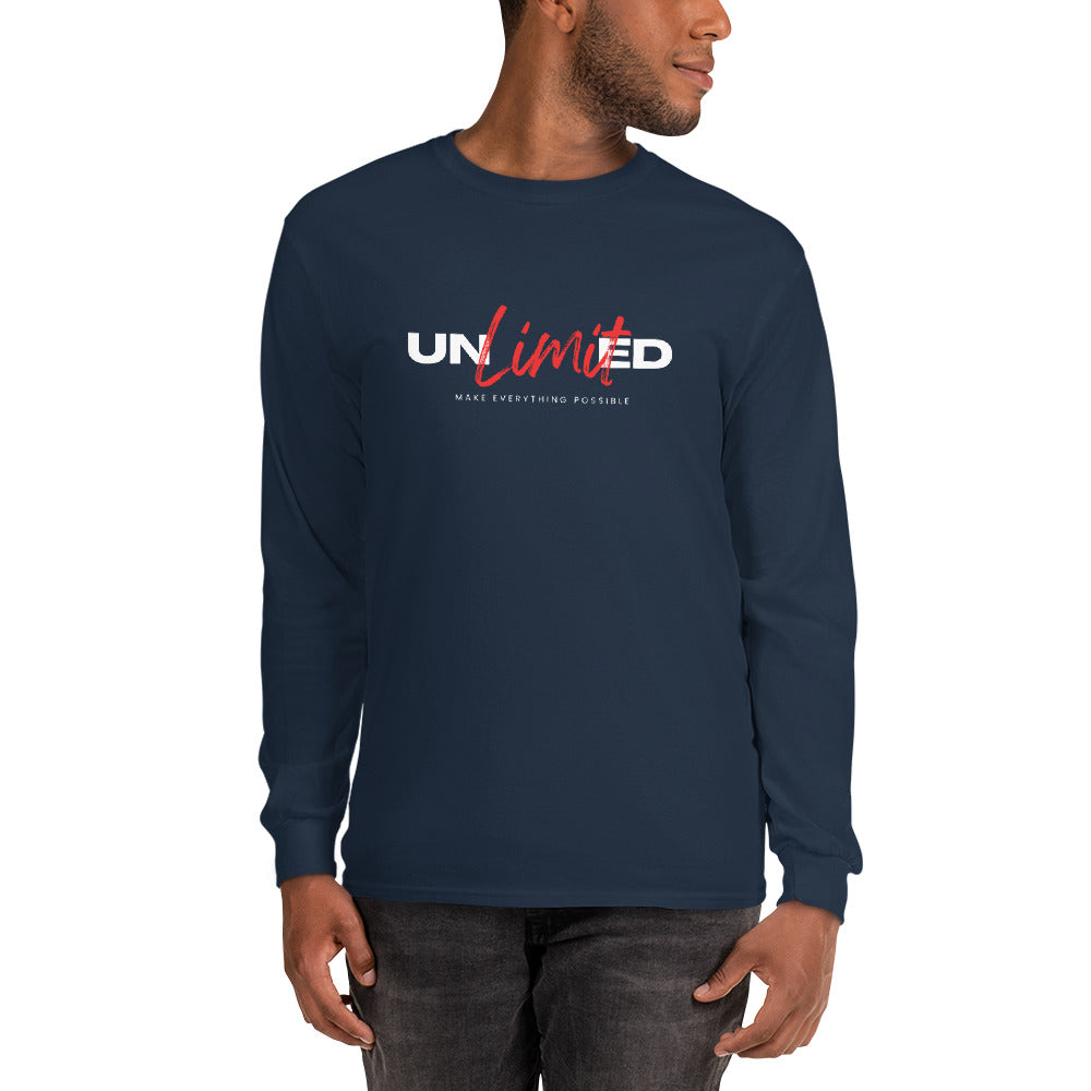 Men’s Long Sleeve Shirt  | unlimited make everything possible | print on demand