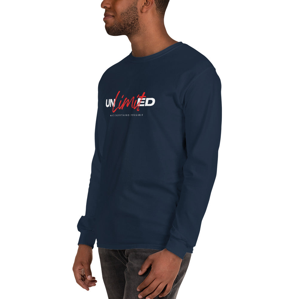 Men’s Long Sleeve Shirt  | unlimited make everything possible | print on demand