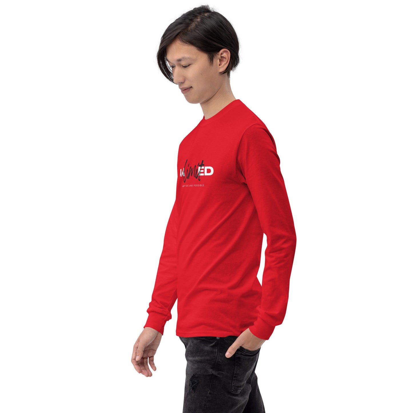 Men’s Long Sleeve Shirt  | unlimited make everything possible | print on demand