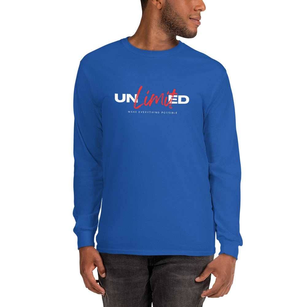 Men’s Long Sleeve Shirt  | unlimited make everything possible | print on demand