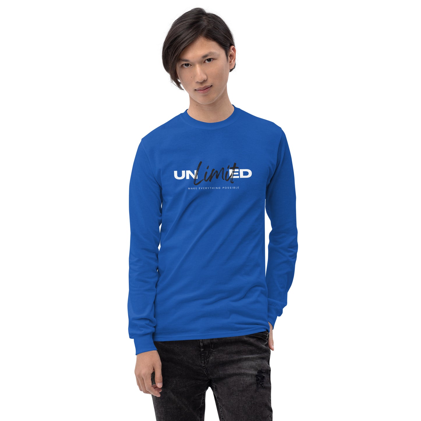 Men’s Long Sleeve Shirt  | unlimited make everything possible | print on demand